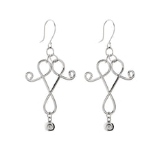 Load image into Gallery viewer, Silver Drop Earrings - A6325
