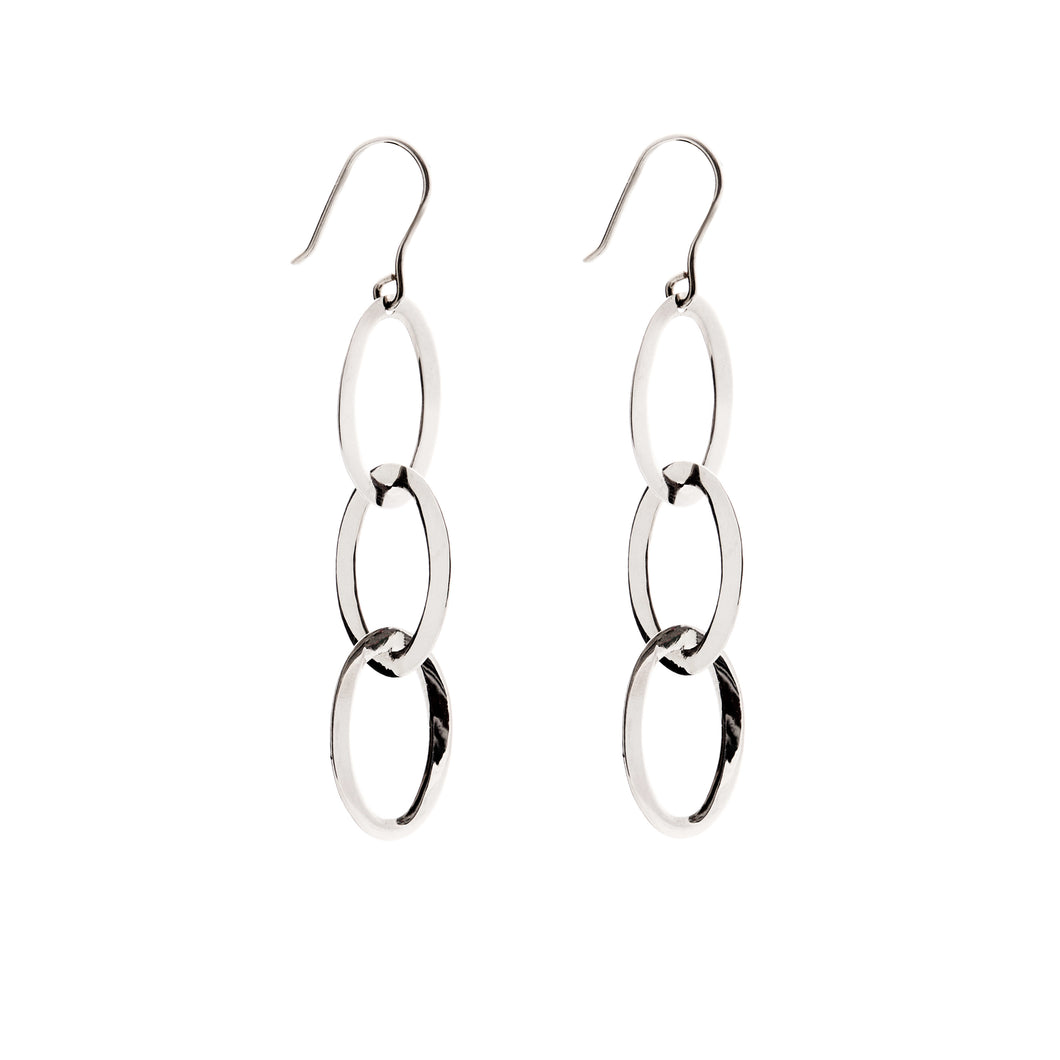 Silver Drop Earrings - A6353
