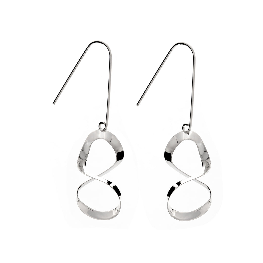 Silver Drop Earrings - A6354