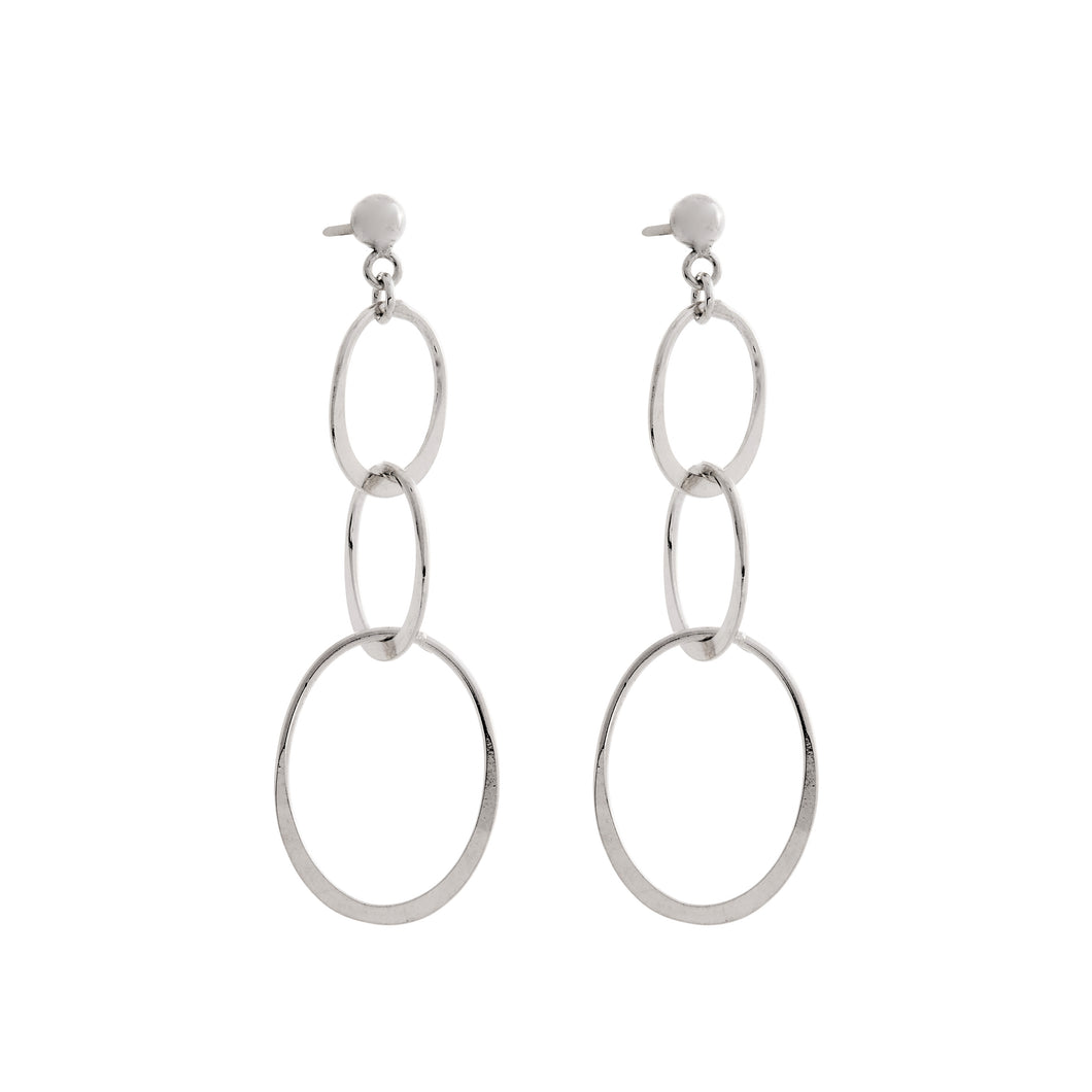 Silver Drop Earrings - A7101