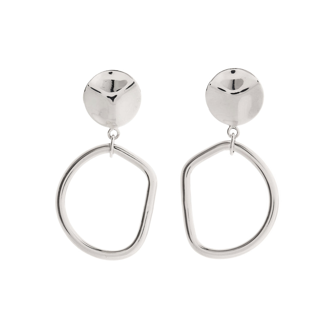 Silver Drop Earrings - A7154