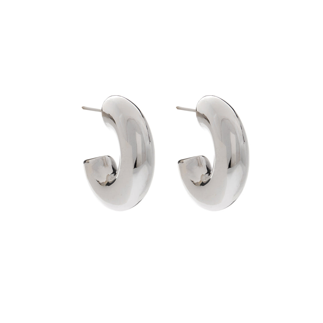 Silver Hoops - A7204