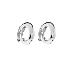 Load image into Gallery viewer, Silver Clip on Hoops - AK514
