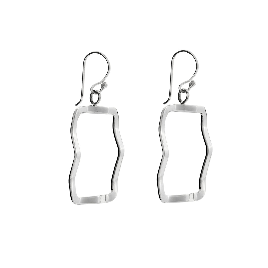 Silver Drop Earrings - JA108