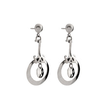 Load image into Gallery viewer, Silver Drop Earrings - PPA385

