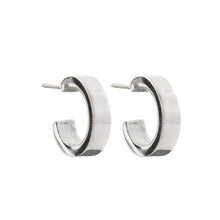 Load image into Gallery viewer, Silver Hoop Earrings - PPA576
