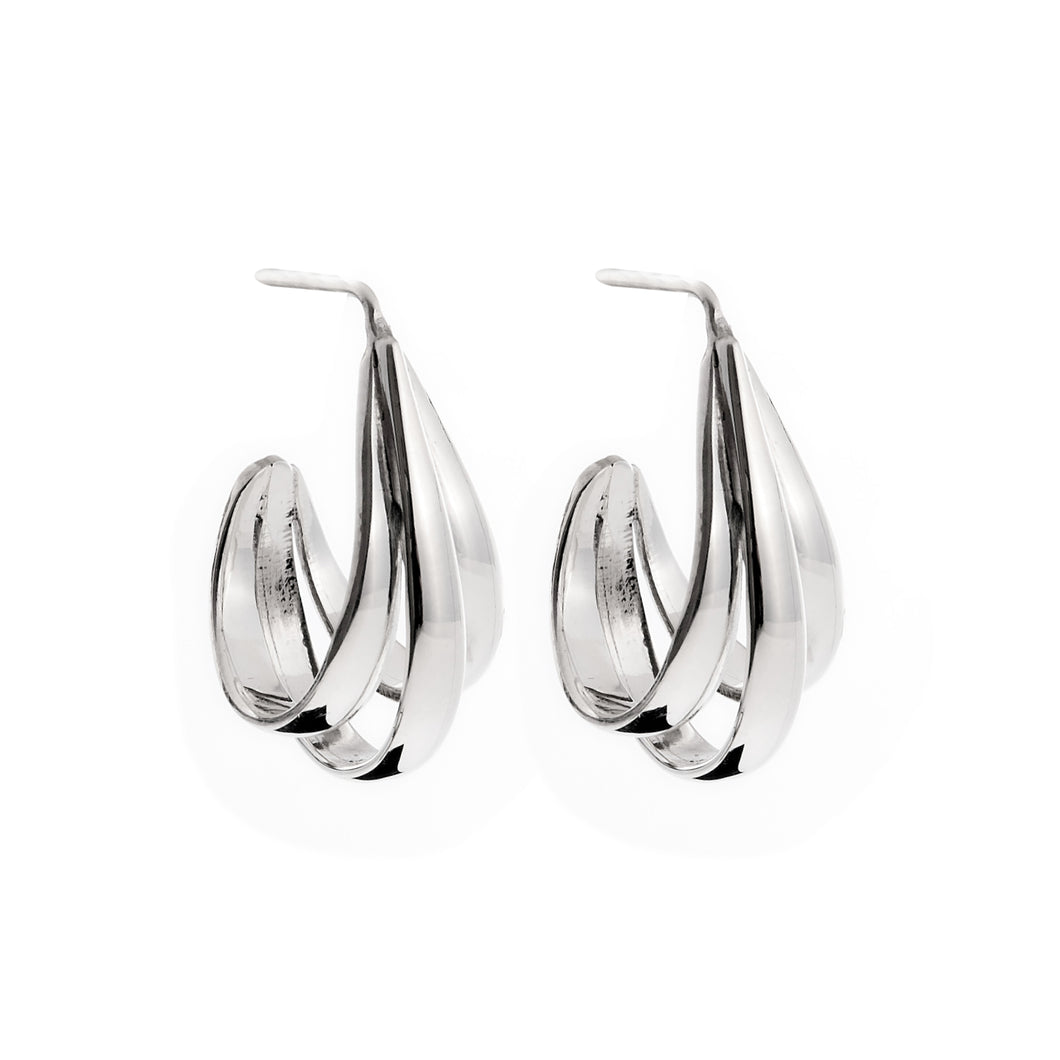 Silver Hoops - PPA857