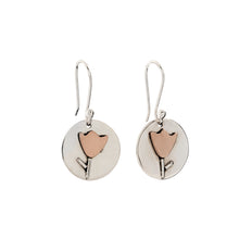 Load image into Gallery viewer, Silver &amp; Copper Earrings - PPA907
