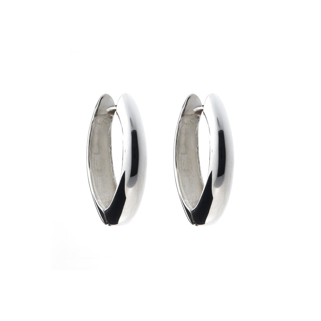 Silver Huggies Earrings - A7129