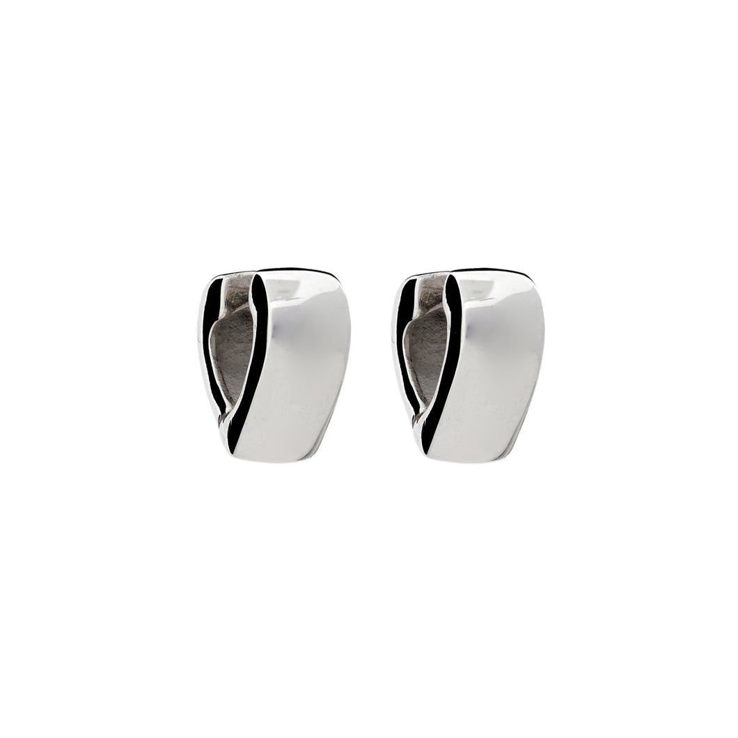Silver Huggies Earrings - A725