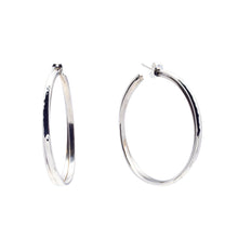 Load image into Gallery viewer, Silver Hoop Earrings - A332
