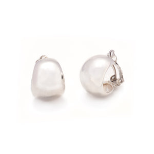 Silver Clip Earrings - A6310