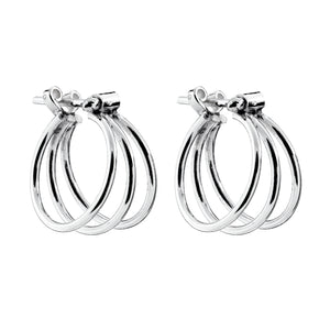 Silver Hoop Earrings - A7145