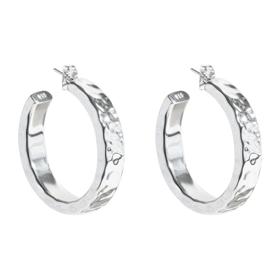 Silver Hoops - A7176