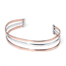 Load image into Gallery viewer, Silver &amp; Copper Cuff - B9118
