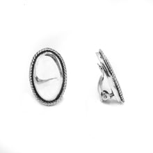 Load image into Gallery viewer, Silver Clip Earrings - FAA851
