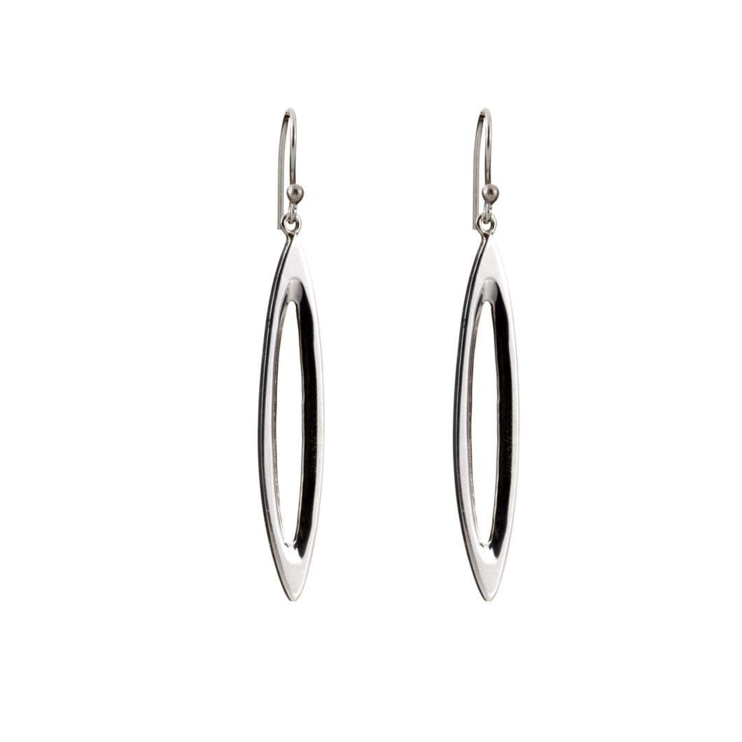 Silver Drop Earrings - A233