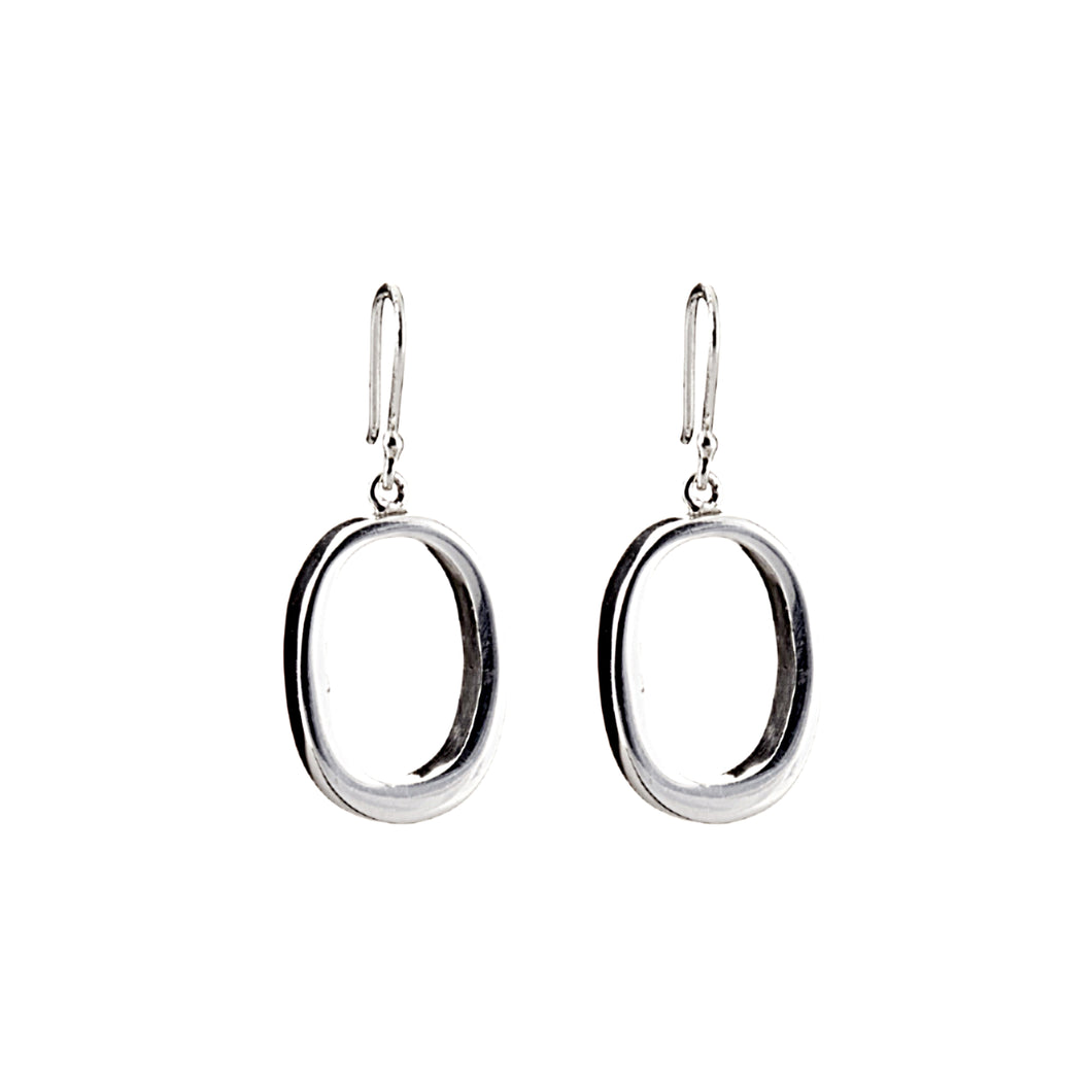 Silver Drop Earrings - A257