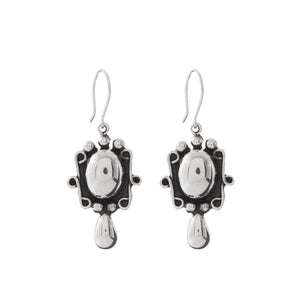 Silver Drop Earrings - A283