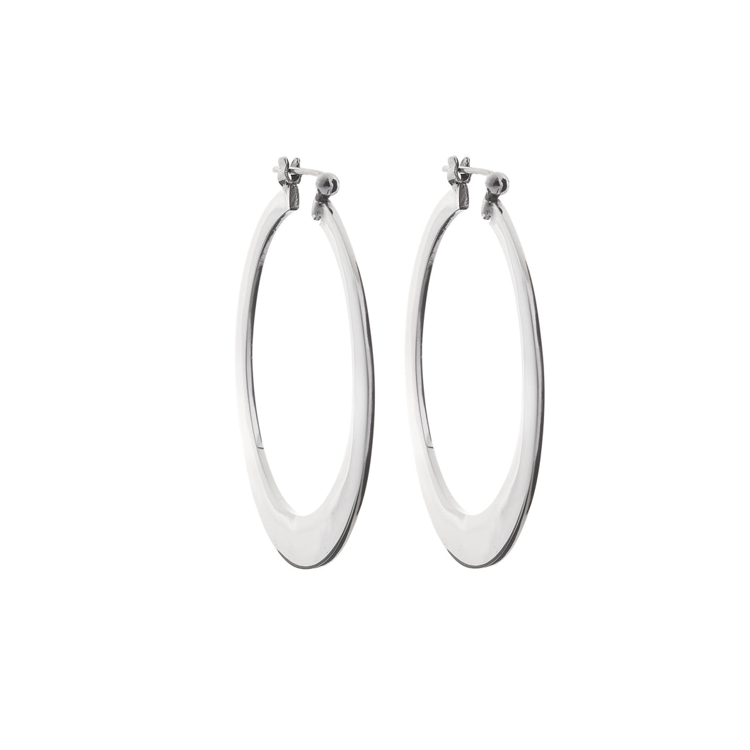 Silver Hoop Earrings - A3210