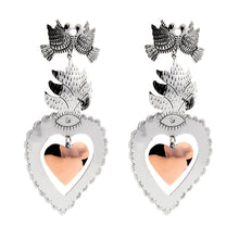 Load image into Gallery viewer, Silver Drop Earrings - A4049
