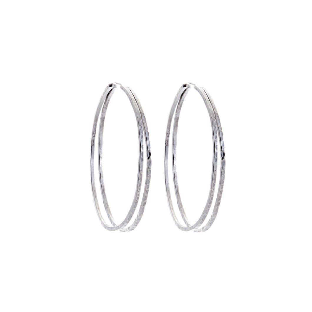 Silver Hoop Earrings - A5183