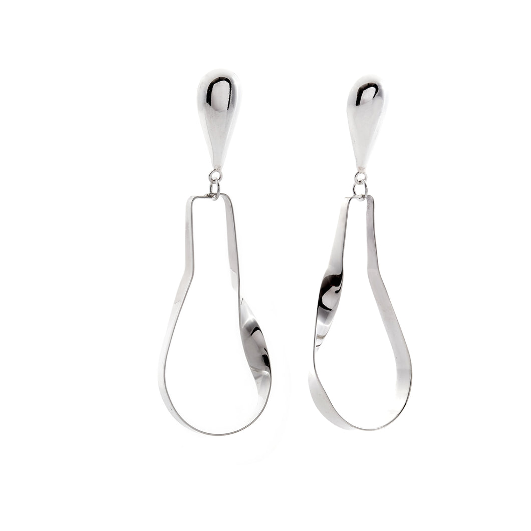 Silver Drop Earrings - A5297