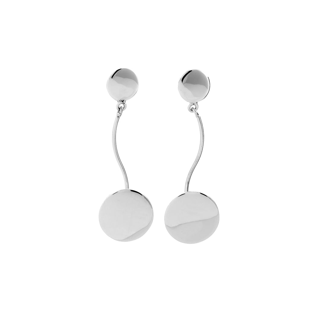 Silver Drop Earrings - A5408