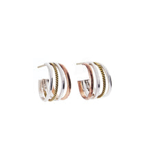 Load image into Gallery viewer, Mixed Metals Hoops - A5507
