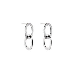 Silver Drop Earrings - A6345