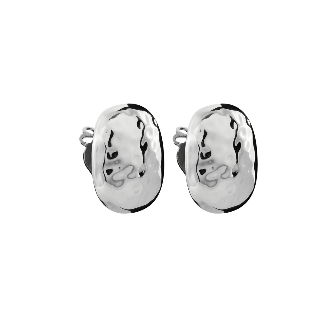 Silver Clip Earrings - A6420