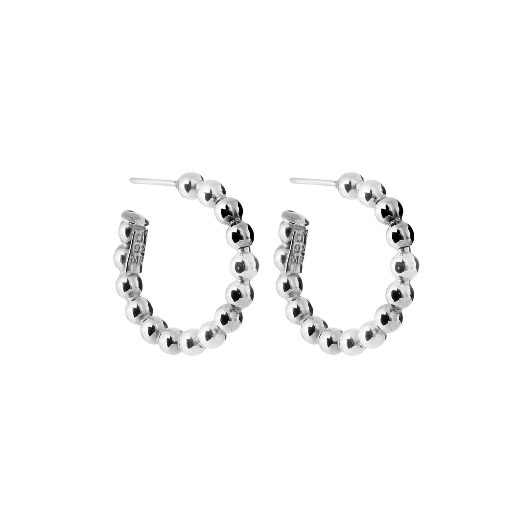 Silver Hoops - A6453