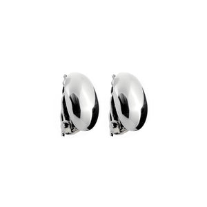 Silver Clip Earrings - A664