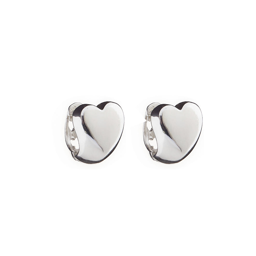 Silver Huggies Earrings - A7071