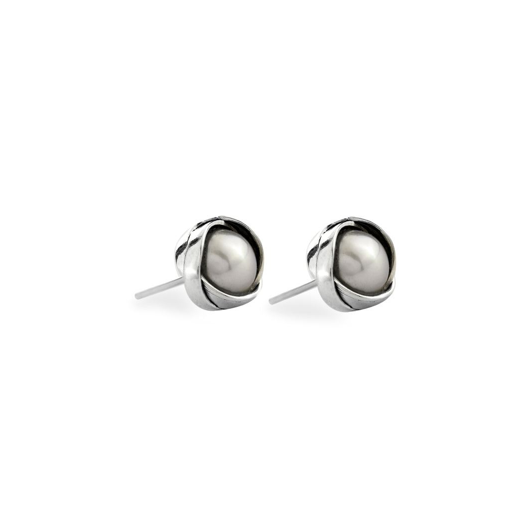 Silver Stud Earrings - A7093
