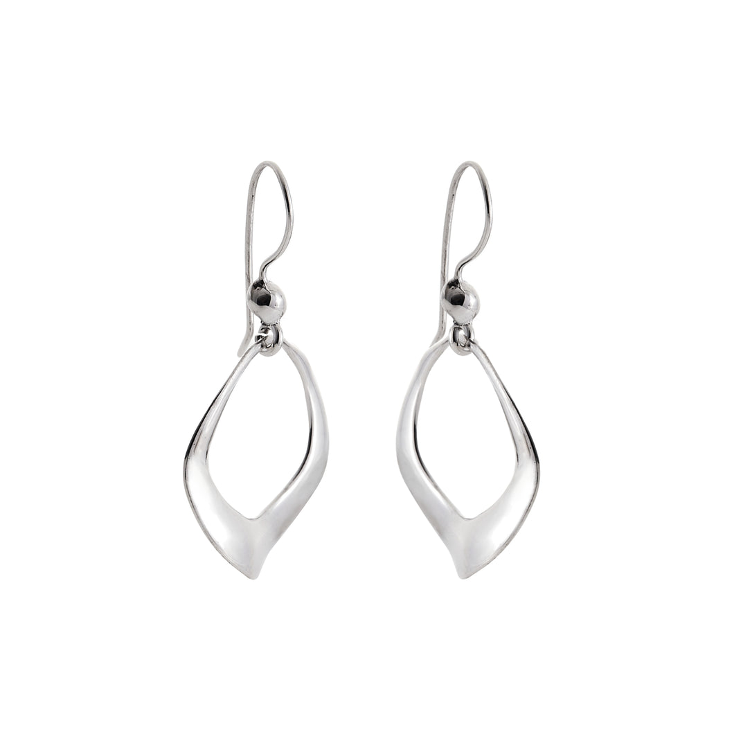 Silver Drop Earrings - A9085