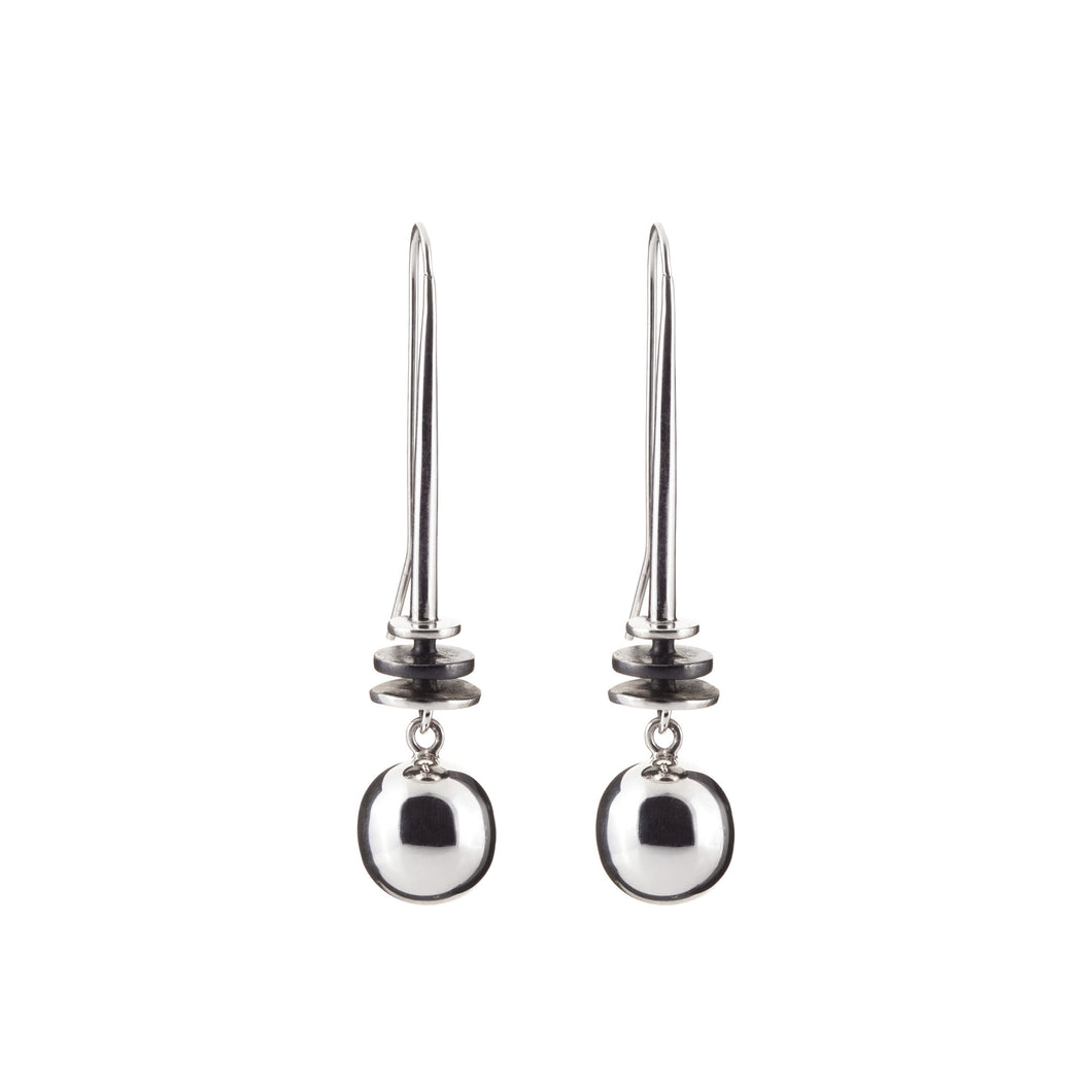 Silver Drop Earrings - A9171