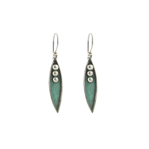 Silver & Copper Earrings - A9177