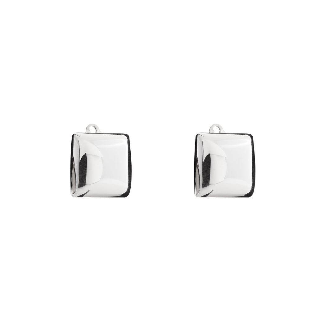 Silver Clip Earrings - FAA444