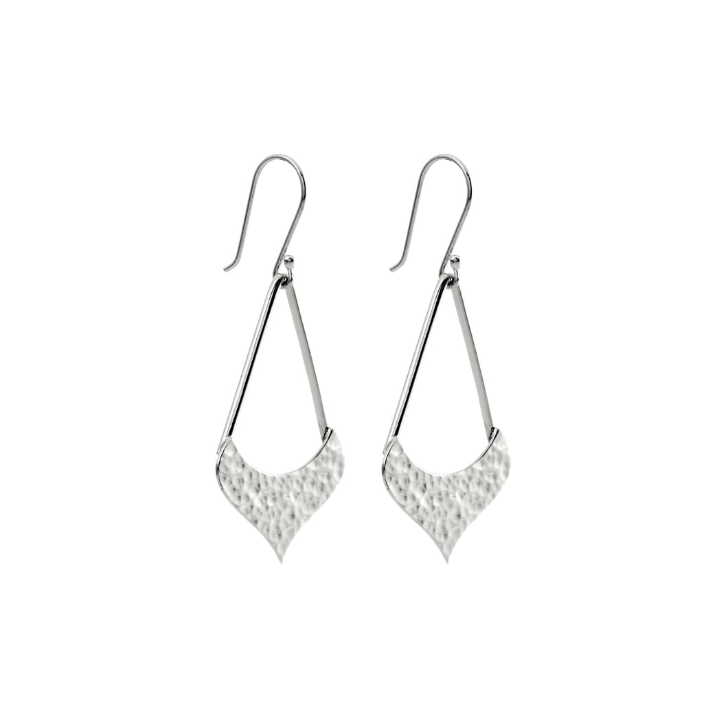 Silver Drop Earrings - JA139