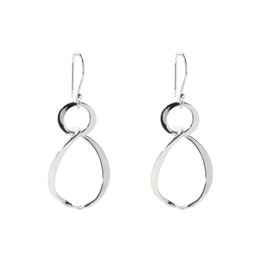 Silver Drop Earrings - PPA391