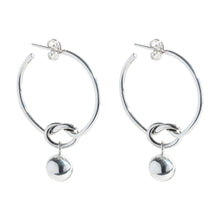 Load image into Gallery viewer, Silver Hoop Earrings - PPA725
