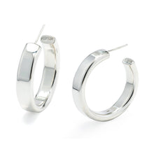 Load image into Gallery viewer, Silver Hoops - A6465
