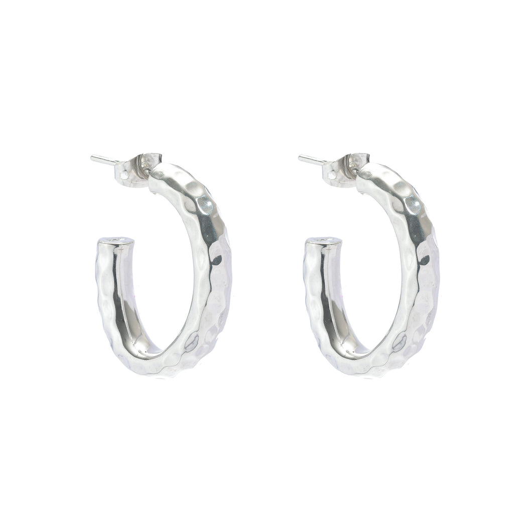 Silver Hoops - A7173