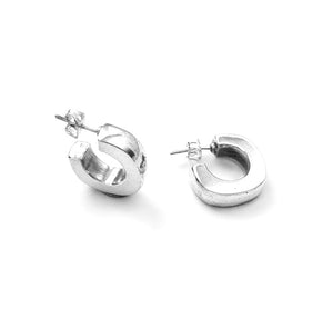 Silver Hoop Earrings - A7084