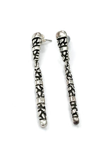 Silver Drop Earrings - OKA611