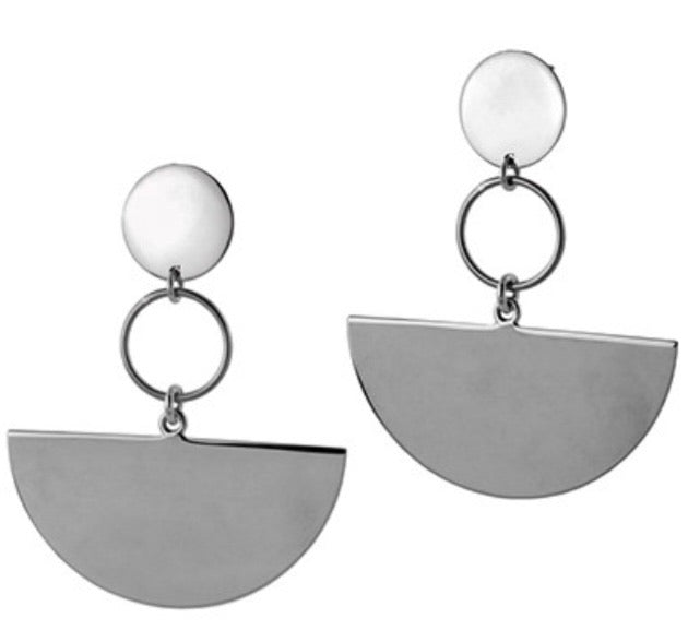 Silver Drop Earrings - A5446