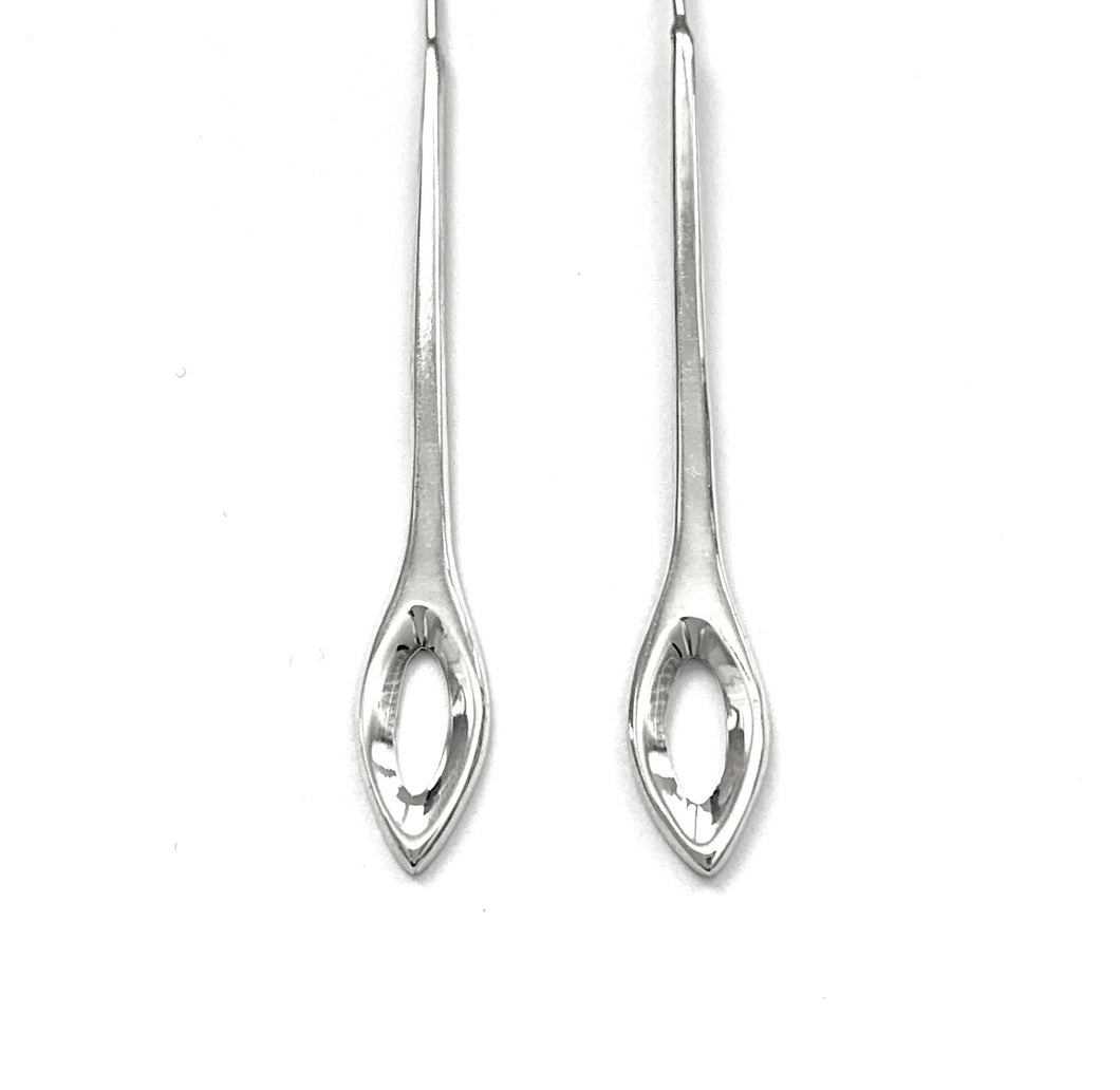 Silver Drop Earrings - A231
