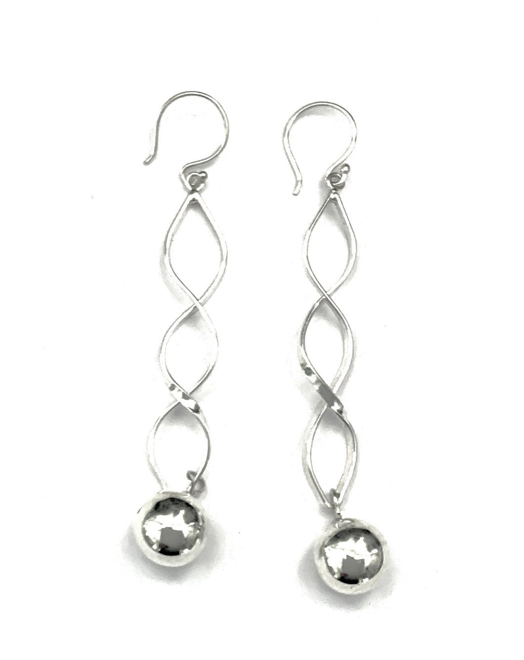 Silver Drop Earrings - FAA607