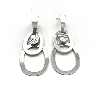 Silver Drop Earrings - OA574